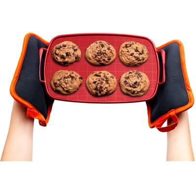 China Disposable Kitchenware Baking Tools 3 in 1 Baking Tray Silicon Baking Mat Kitchen Silicone Mat for sale