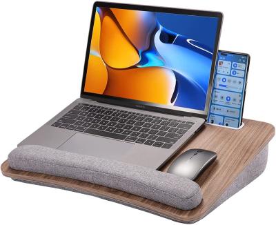 China (Size)Adjustable Lap Laptop Desk - Portable Lap Desk with Pillow Cushion Computer Laptop Stand Book Shelf Laptop Lap Pad Laptop Stand for sale