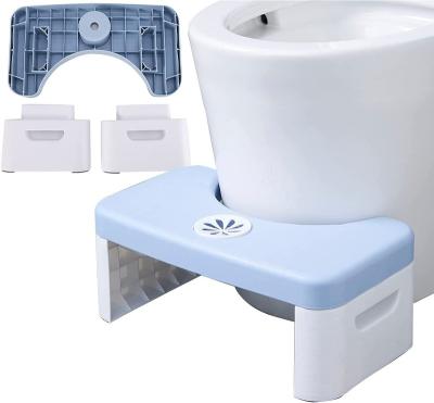 China (Height)Adjustable Toilet Stool Foldable Potty Step Stool for Adults and Kids Poop Stool Folding Toilet Sneak Stool Convenient and Compact for sale