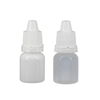 China Empty medicine pe eye drop bottle 10ml medical plastic eye drops bottle with children's cap for sale