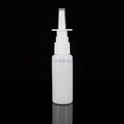 China Custom 20ml PE Nasal Spray Plastic Medical Empty Bottles Medicine Support for sale