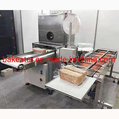 China Industrial White Toast Bread Slicer Machine With Bread Bagger for sale