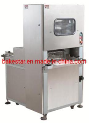 China High Speed Conveyor Toast Slicer Machine , Industrial Automatic Bread Cutter for sale