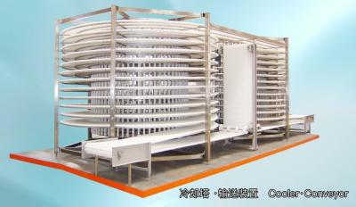 China Industrial Spiral Bread Cooling Tower Bakery Conveyor Machinery for sale