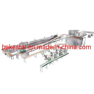 China Bakery Equipment Tunnel Oven Full Automatic Bakery Buger Hot Dog Bread Production Line for sale