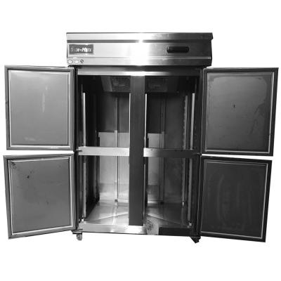 China Vertical camada única camada dupla 3 camadas porta de vidro display freezer geladeira à venda