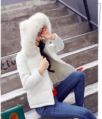 China 95% Viable Hooded Duck Down Jacket Winter Large Size Warm Ultra Light Female Solid Portable Stand Collar for sale