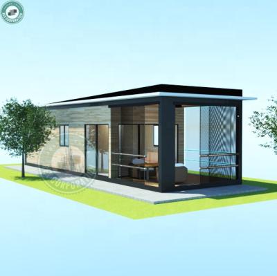 China Modern Oversized Finished 465sqft Container House Luxury Home With Balcony Container Smart House In New Zealand for sale