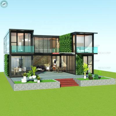 China 4 Bedroom Hurricane Proof Modular Homes Container Homes 3D Floors Modern Architect Design Residential for sale