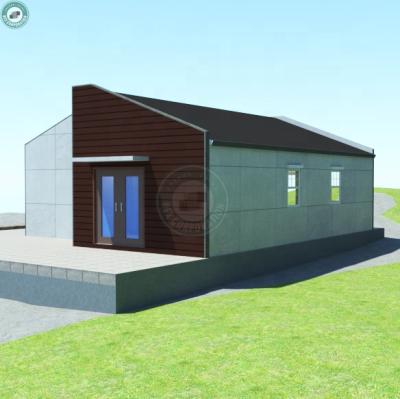 China Hurricane Resistant Prefab Home Kits Economic Quick Built 80sqm 2 bedroom prefab house SIP in Sierra Leone for sale