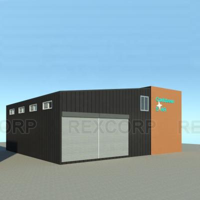 China Wind Heavy Duty Steel Structure Warehouse Workshop Prefab Galvanized Heavy Duty Galvanized Building Manufacturer for sale