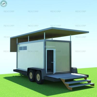 China New Style Tralier Container Toilet Trailer Modern Mobile Container Bathroom Public Toilet for sale