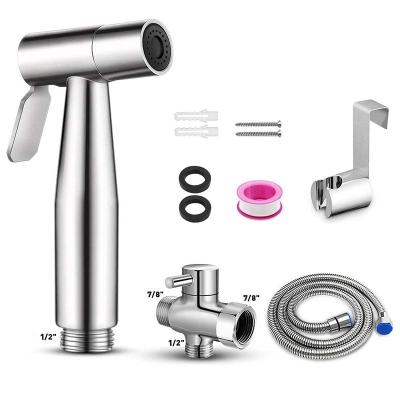 China Easy Installation Bidet Sprayer Set Handheld Toilet Bidet Sprayer Set Kit Muslim Shattaf Set for sale