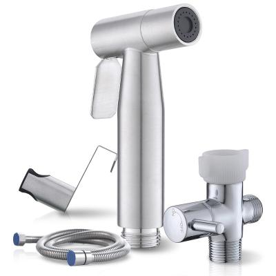 China Hot selling easy installation stainless steel bidet sprayer for muslim toilet shower shattaf for sale