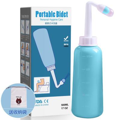 China Hot Selling Easy lnstallation Bidet Travel 500ml Portable Bidet Bottle Shattaf Sprayer for sale