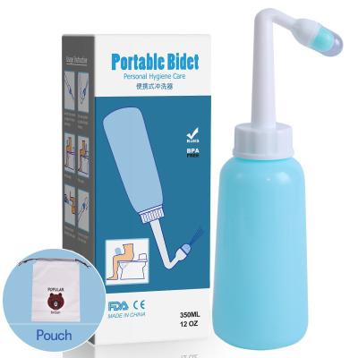 China Easy lnstallation Portable Travel Bottle 350ml Bidet Shattaf Spray Personal Cleaning Kit for sale