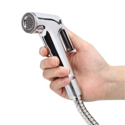 China Easy Handheld Chrome Bidet Sprayer Plastic Shower Head lnstallation Shattaf Set for sale