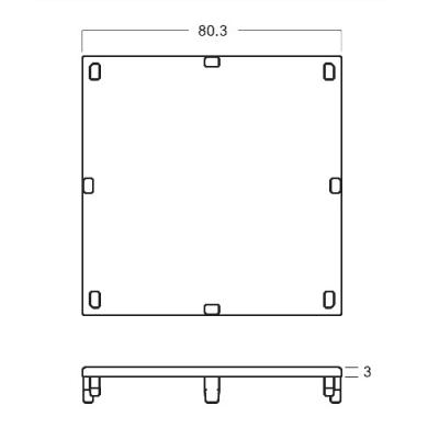 China M1034  Plastic Cap for 80*80MM Maxima System,  exhibition equipment Chinese supllier for sale