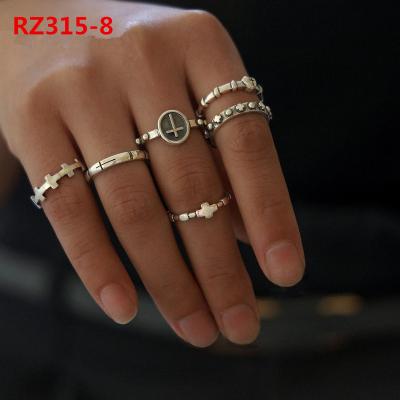 China Eco-friendly Material Hot Sale Boho/Statistics Geometric Hippie Rings Shiny Antiques For Women Fashion Crystal Personality Jewelry Hot Finger Rings Set for sale