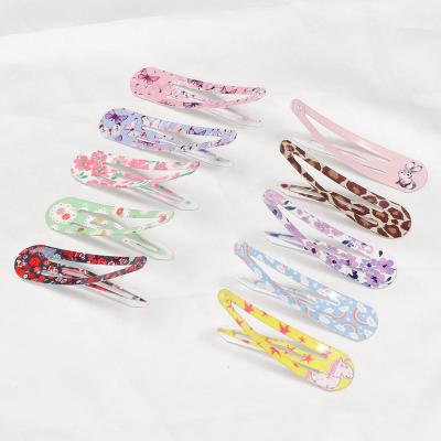 China Beautiful High Quality Metal Snap Hair Clips Pack Colorful Hairpins For Women Girls Kids Baby Hair Accessories for sale