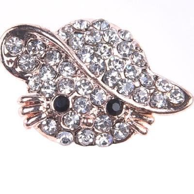 China Korean Crystal Rhinestone Flatback Hello Kitty Cat Brooch Pin For Garment Decoration for sale