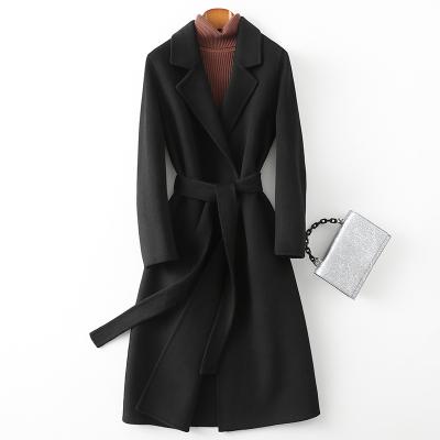 China Custom Cashmere Women's Winter Wool Cashmere Coat OEM Military Service Sustainable for sale