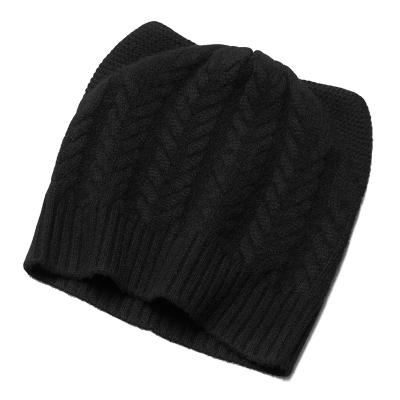 China Cat Ear Beanie Hat Cute Cat Knitted Hat Winter Knit Casual Cable Hat for Women Girls OEM Service for sale