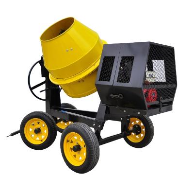 China concrete mixer 350L/400L/500L/600L/700L gasoline diesel or electric powered professional building equipment four wheels >=10 Pi for sale