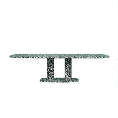 China Luxury Modern European Single Dining Table Fashion Dining Room Furniture Nordic Minimalist Extendable Long Table Designs for sale