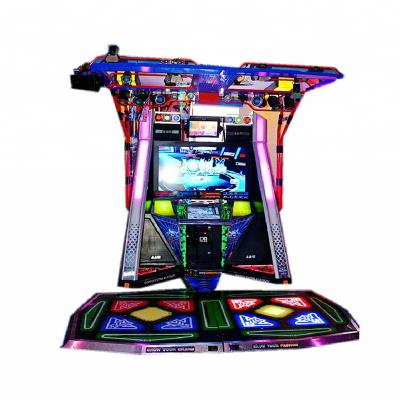 China Metal+Plastic Yonee Amusement Video Game Arcade Coin Operated Danz Dancing Bass Music Game Machine for sale