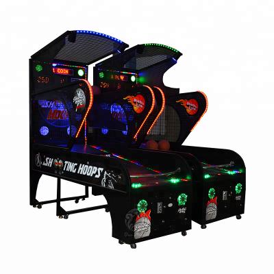 China Yonee Indoor Metal Arcade Hoops Cabinet 2 Player Basketball Shooting Game for sale