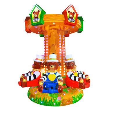 China Matel + Yonee Acrylic 6 Seats Indoor Auto Games Carousel For Kids -- Bear Tree Carousel for sale