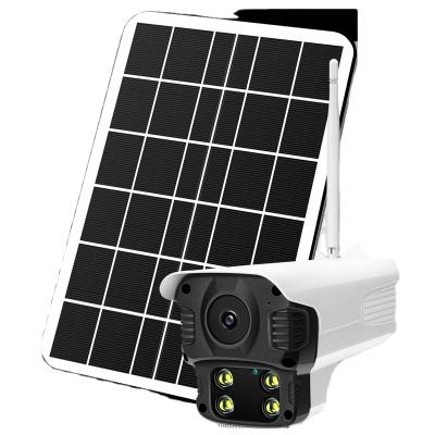 China Human Motion Tracking Smart Camera Solar Panel Powered Outdoor CCTV Camera 1080P Solar Wifi Security Camera for sale