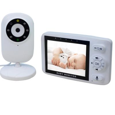 China PAN-TILT Factory OEM ODM Reminder Temperature Display Feeding Sound Activated Night Vision Video Baby Monitor With Screen for sale