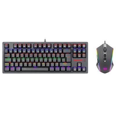 China S113-KN RGB Gaming Keyboard Mouse Combo Rainbow Mechanical Keyboard and RGB Gaming Mouse - Black for sale