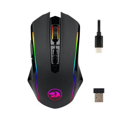 China With Fingerprint System M910-KS RANGER LITE RGB 2.4G Wireless Gaming Mouse 8000 DPI with Rapid Fire Buttons - Black for sale