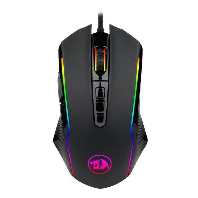 China With Fingerprint System M910-RGB Ranger RGB Wired Gaming Mouse 12400 DPI 9 Buttons Programmable With Rapid Fire Button - Black for sale