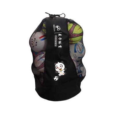 China Durable Heavy Duty Football Mesh Equipment Carrier Ball Bags For Sports Beach With Adjustable Shoulder for sale