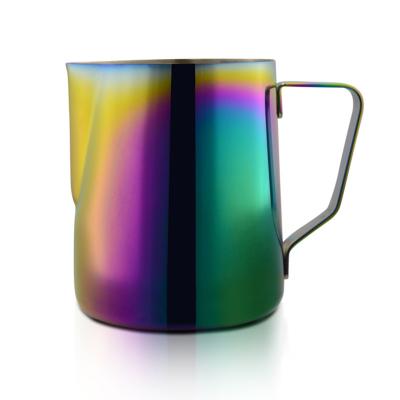 China Sustainable 350ml 600ml Stainless Steel Milk Jug Milk Frothing Pitcher for sale