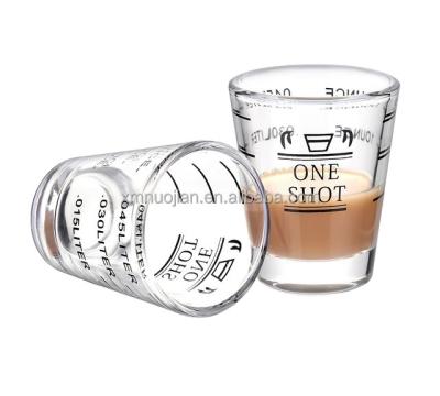 China Factory Price 60ml Viable Oz Cup High Borosilicate Glass Mug Coffee Mug for sale