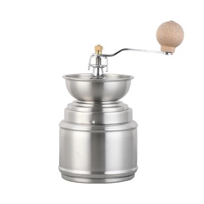 China Viable Customize New Silver Color Hand Coffee Grinder Manual Coffee Grinder for sale