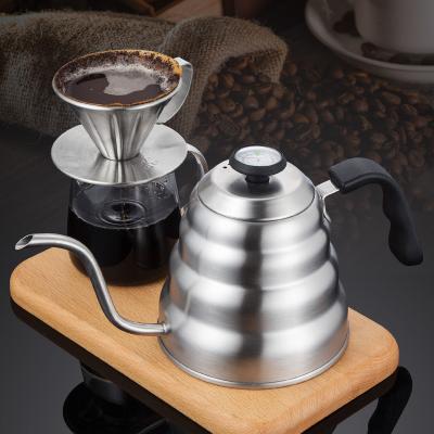 China Sustainable Cloud Pot Hand Brew Coffee Kettle 304 Stainless Steel Coffee Pot Set With Dripper ect for sale