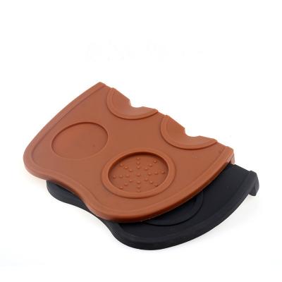 China Bar Viable Accessories Professional Anti-Slip Espresso Coffee Tampering Mat Silicone Coffee Tamper Mat for sale