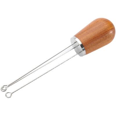 China Sustainable Kitchen Use Coffee Tool Rose Coffee Dispenser Tool Wooden Coffee Needle for sale