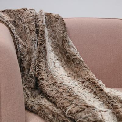 China Available Plain Sample Faux Rabbit Fur Fur Throw Super Soft Soft Fluffy Blanket For Bed /sofa/office Cover for sale