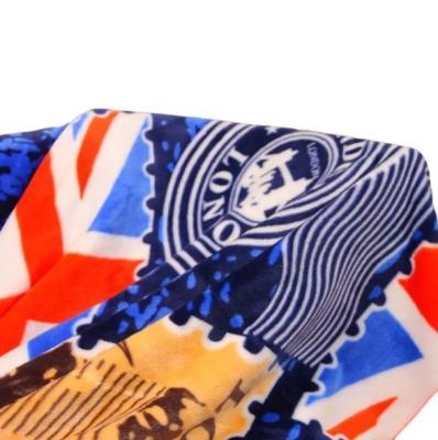 China British Style Blanket Printing London UK British Flag Retro Style Cozy Throw Blanket National British Emblems Big Ben Noble Crown Symbols for sale