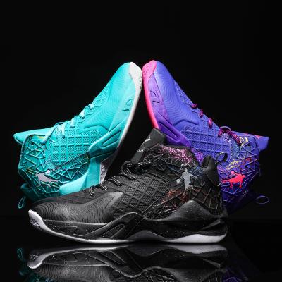 China Fashion\Wholesale comfortable upper men\durable basketball shoes sneakers high top ventilate fashion sports basketball shoes for sale