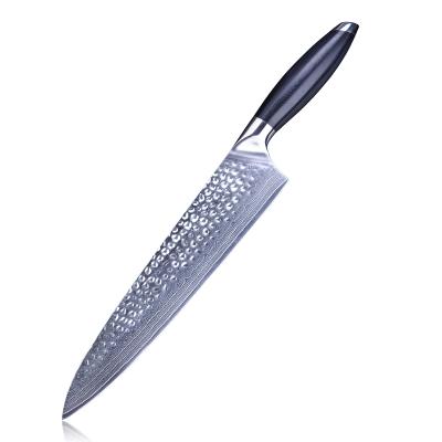 China Viable 10 Inch Group of Ten Handle Japanese Style Damascus Kitchen Chef Knife for sale