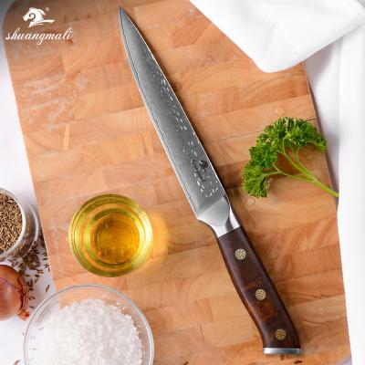 China Sustainable 7 Inch Germany Damascus Steel Style Slicing Kitchen Chef Knife for sale