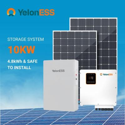 China YelonESS System Rack Manufacturer 10kwh LFP Solar Home Solar System Home Solar Photovoltaic Lighting System For Indoor for sale